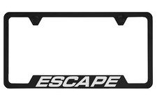 Black License Plate Frame For Escape