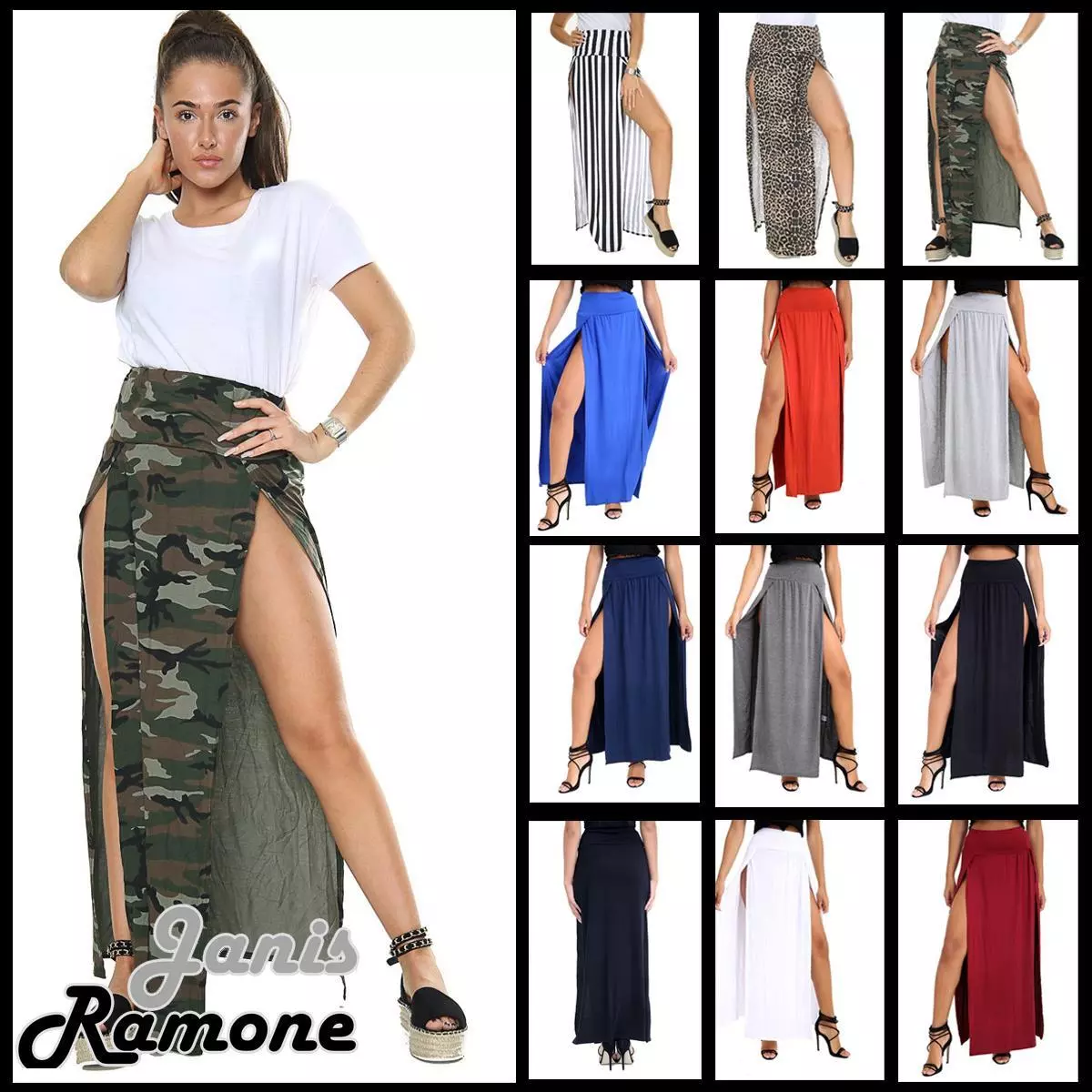 Long skirt 2024 with slit