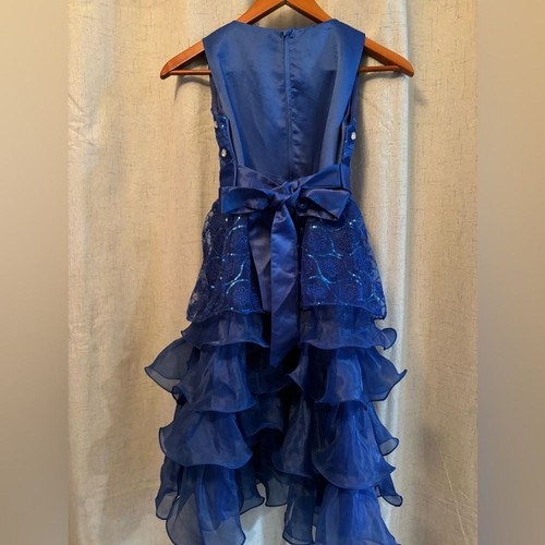 No brand Royal Blue Girls Formal Dress. Fits First /Second Grade Girl. “160”. - Picture 3 of 13