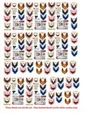 1:64 FIREBIRD TRANSAM 1 DECALS FOR DIECAST, MODEL CARS DIORAMAS