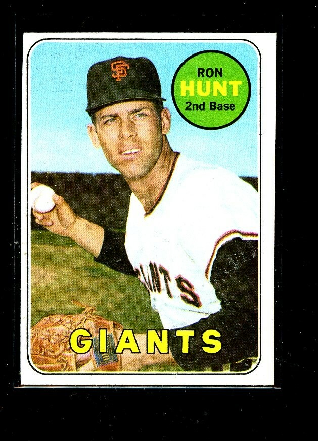 1969 TOPPS #664 RON HUNT GIANTS NRMINT E08410