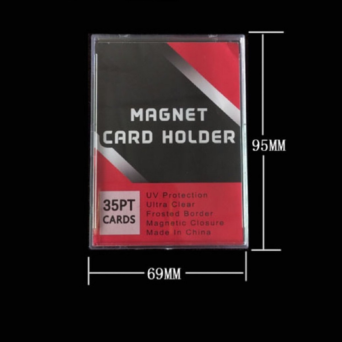 Lot de 16 Pochette Carte 35PT magnétiques -Toploader anti-UV, Protege Carte pour Magic, Yu-Gi-Oh! et sportives