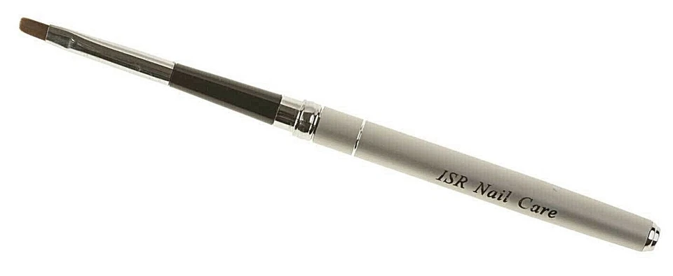 ISR NAIL CARE Kolinsky Hair UV Gel Brush Size 4 Pin Brush Full Cover Nail Gel Nail Art