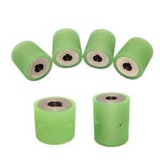 PU Polyurethane Aluminum Core Roller Keyway Guide Wheel Flat Belt Idler Wheel