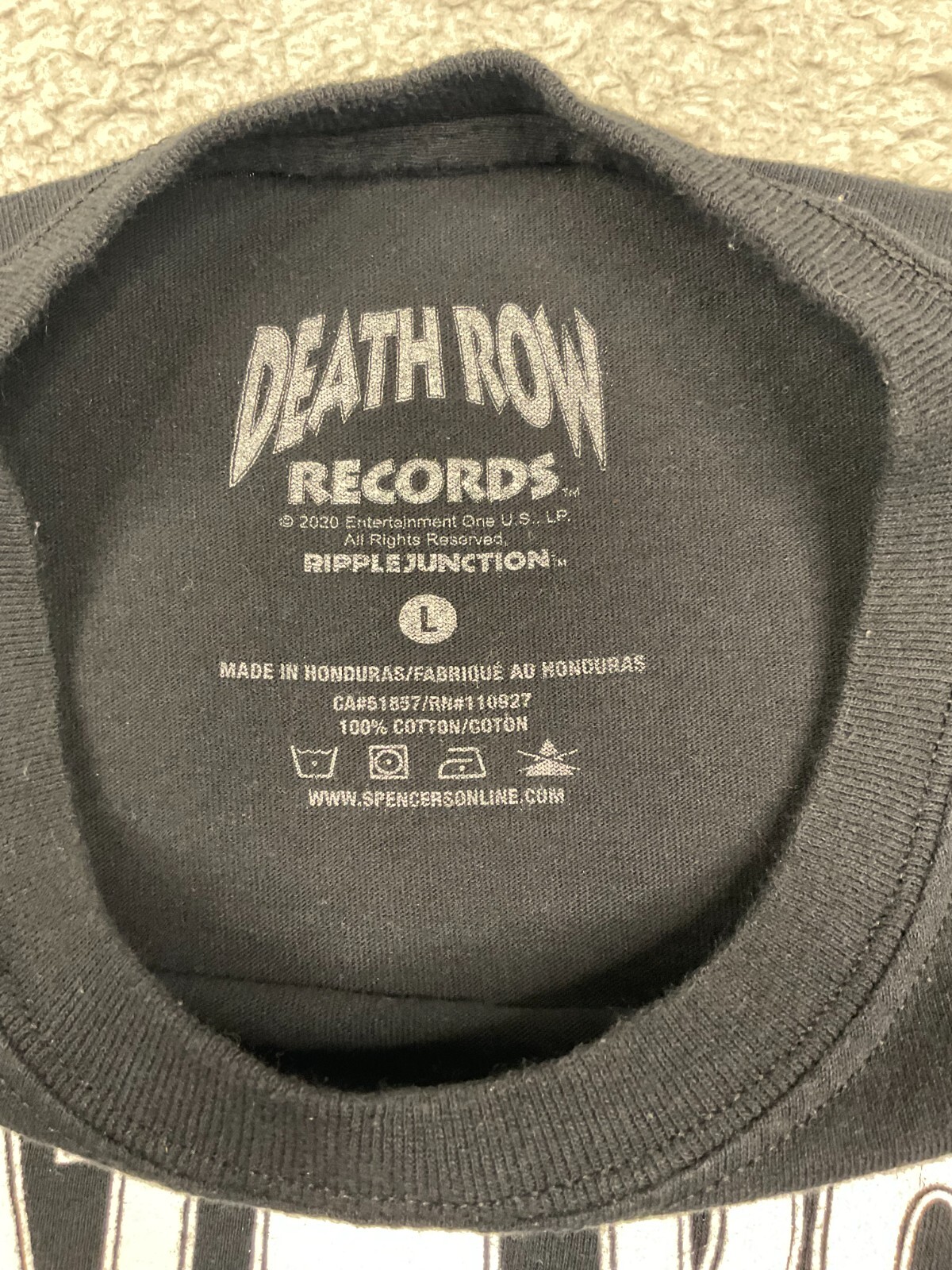 FILA T shirt Death Row Records taglia L