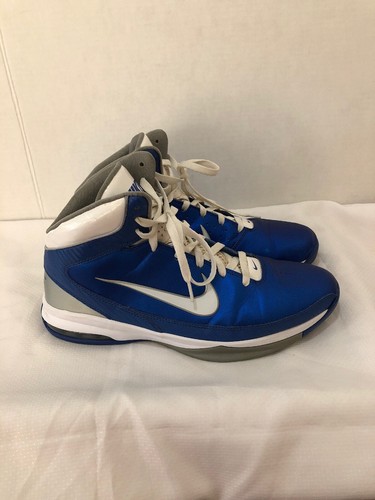 Nike Air Max Hyped Sz 12 Basketball Shoe Blue White 407705-400 - Picture 2 of 12