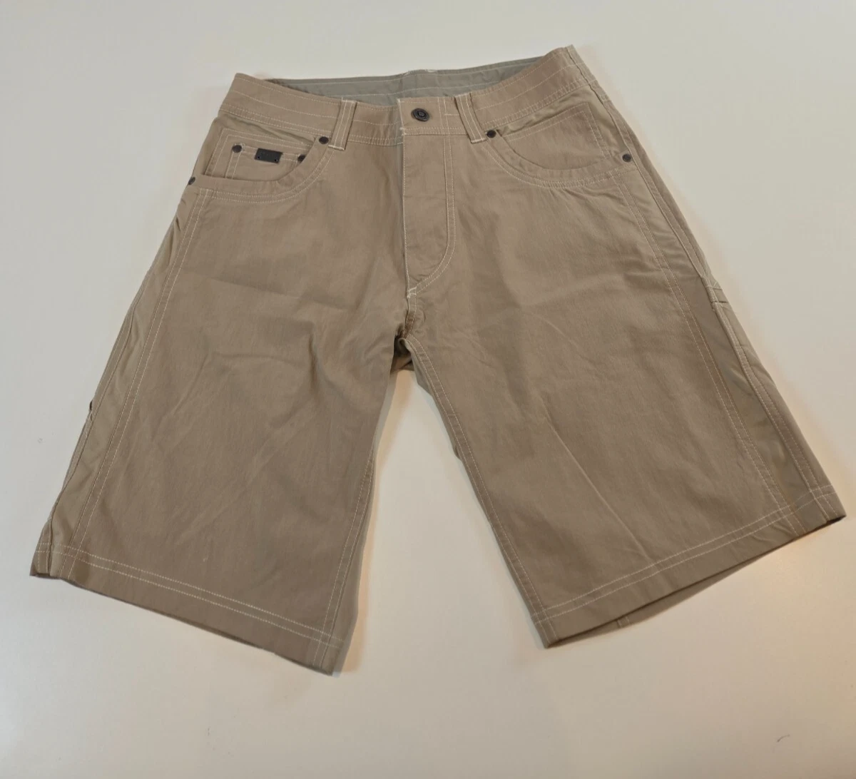 Kuhl Men's Size 30 Beige Renegade Nylon Stretch Outdoor Hiking Shorts