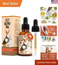 Charlie Buddy Hemp Oil for Dogs  Cats - 1oz Natural Joint  Anxiety Support