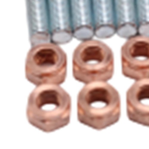 Set of 8 Exhaust Manifold Stud Nuts 12mm Nuts Head M8 x 30 Metal - Picture 2 of 3
