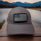 NHL ANAHEIM DUCKS CAP WITH A TACTICAL AMERICAN FLAG PATCH WITH DUCK LOGO. — photo 1
