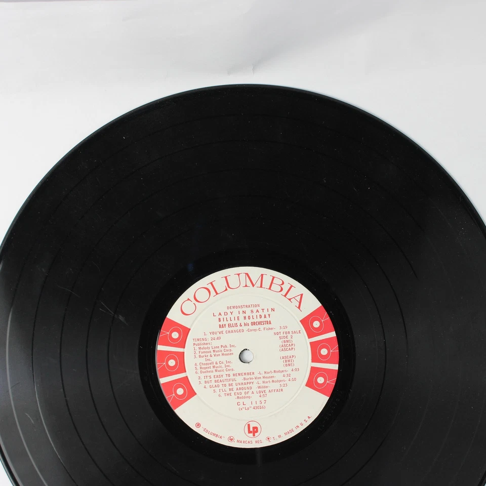 Lady in Satin Vinyl LP by Billie Holiday, CL 1157 - Image 3 of 4