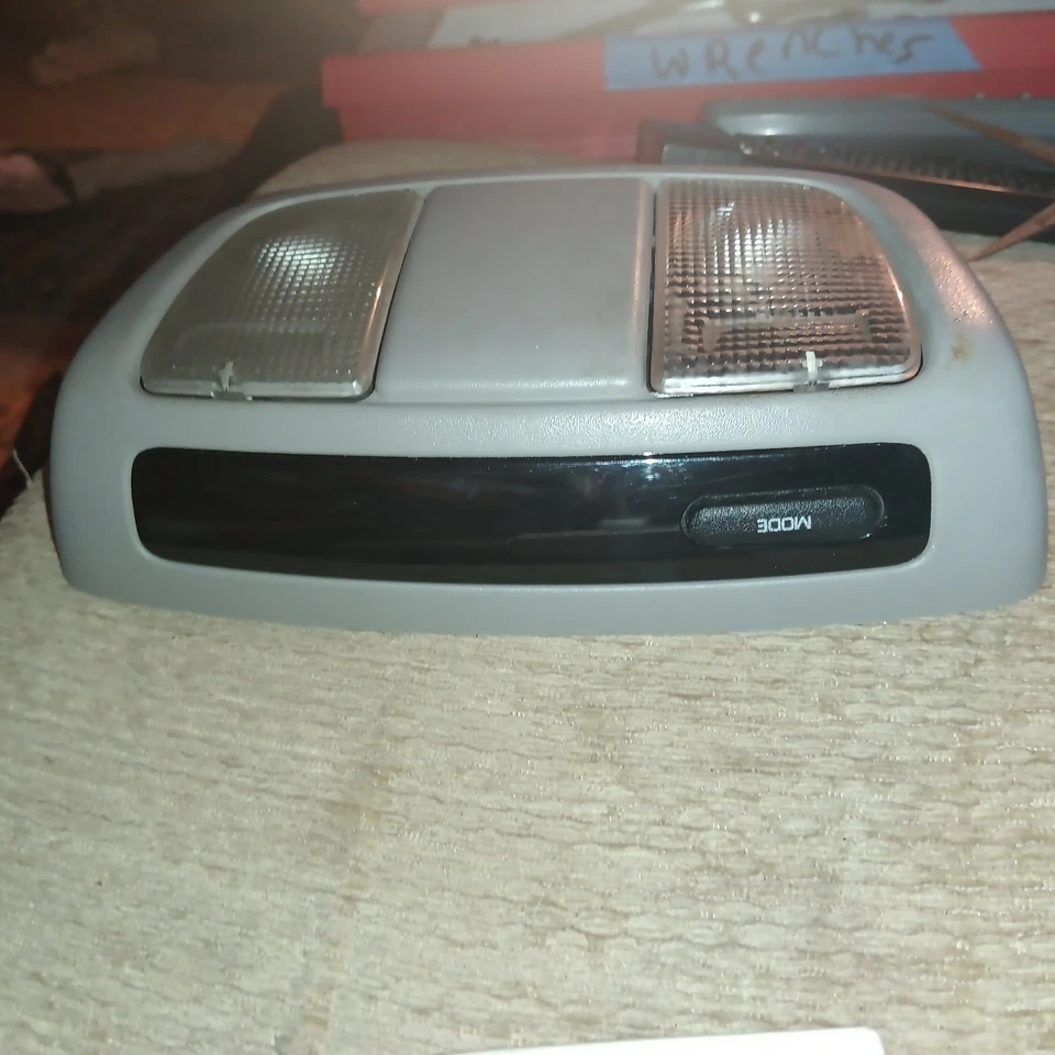 Nissan Xterra Frontier 2002-2004 mapa superior cúpula interior gris claro OEM Foto 3 de 4