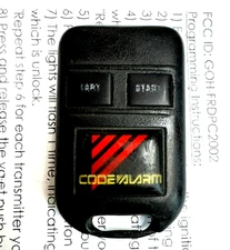 CHAPMAN KEYLESS REMOTE car STARTER TRANSMITTER ALARM CAR KEY FOB GOH-FRDPC2002