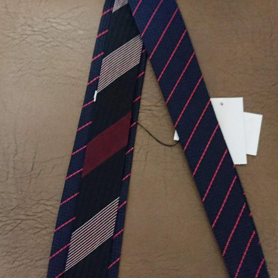 Corbata de lujo DRIES VAN NOTEN para hombre unisex TODA SEDA MULTICOLOR PRECIOSA #9 Foto 3 de 4