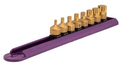 Mayhew Tools 16006 Low-Profile Dual Drive Set, 8-Piece Triple Square, Titaniu...