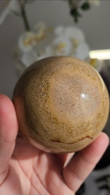 Sand Ozean Jaspis Kristall Kugel Orbital Naturstein 7,5 mm