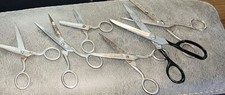 Vintage Kleencut Kleen Cut Forged Steel Scissors Shears 5"-7.5  Lot Of 6 USA