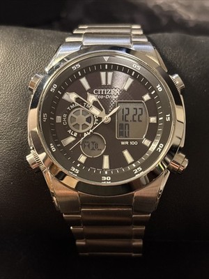 Citizen JZ-1020-54EXG Multifunction Ana-Digital Watch. Rare Brown!