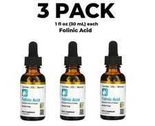 California Gold Nutrition, Folinic Acid, 1 fl oz, 3 PACK, Yes ship to Saudi UAE