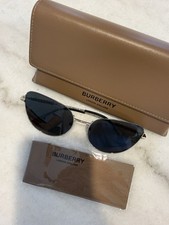 Burberry BE3126 Cat Eye Womens Sunglasses Gol...