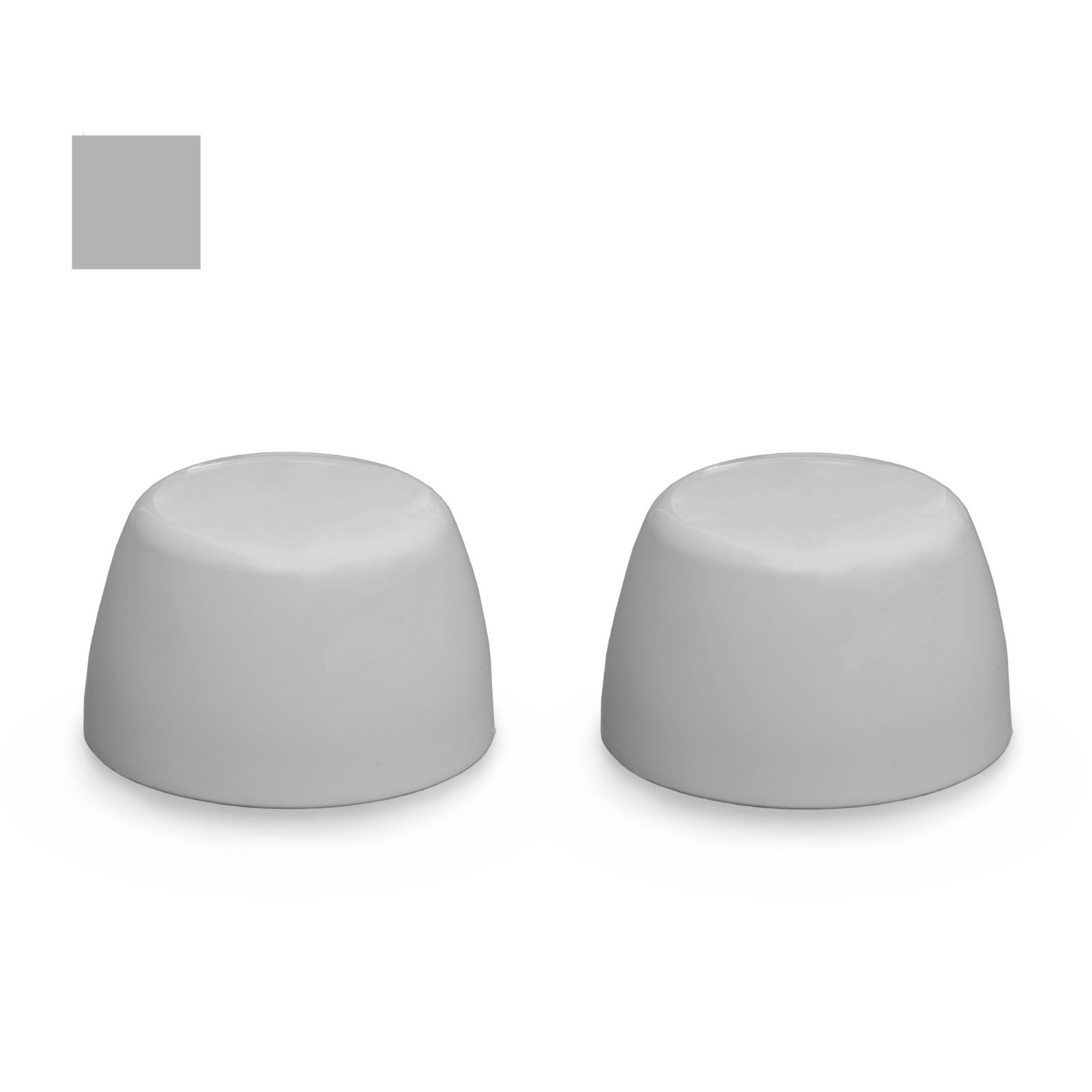American Standard Color Replacement Toilet Bolt Caps - Set of  2 STERLING SILVER