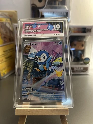 First Partner Illustration Piplup MEP 042 Black Star Promo Ace 10 Pokemon TCG