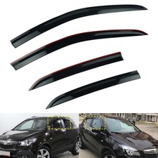 4-Tlg schwarz Windabweiser Windschutz für Vauxhall Mokka/Mokka X J13 5-Tür 02-13
