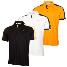 Calvin Klein Men's Miles Moisture Wicking Sustainable Golf Polo Shirt