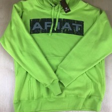 Ariat Mens Southwest Hoodie Sweatshirt Bright Green
