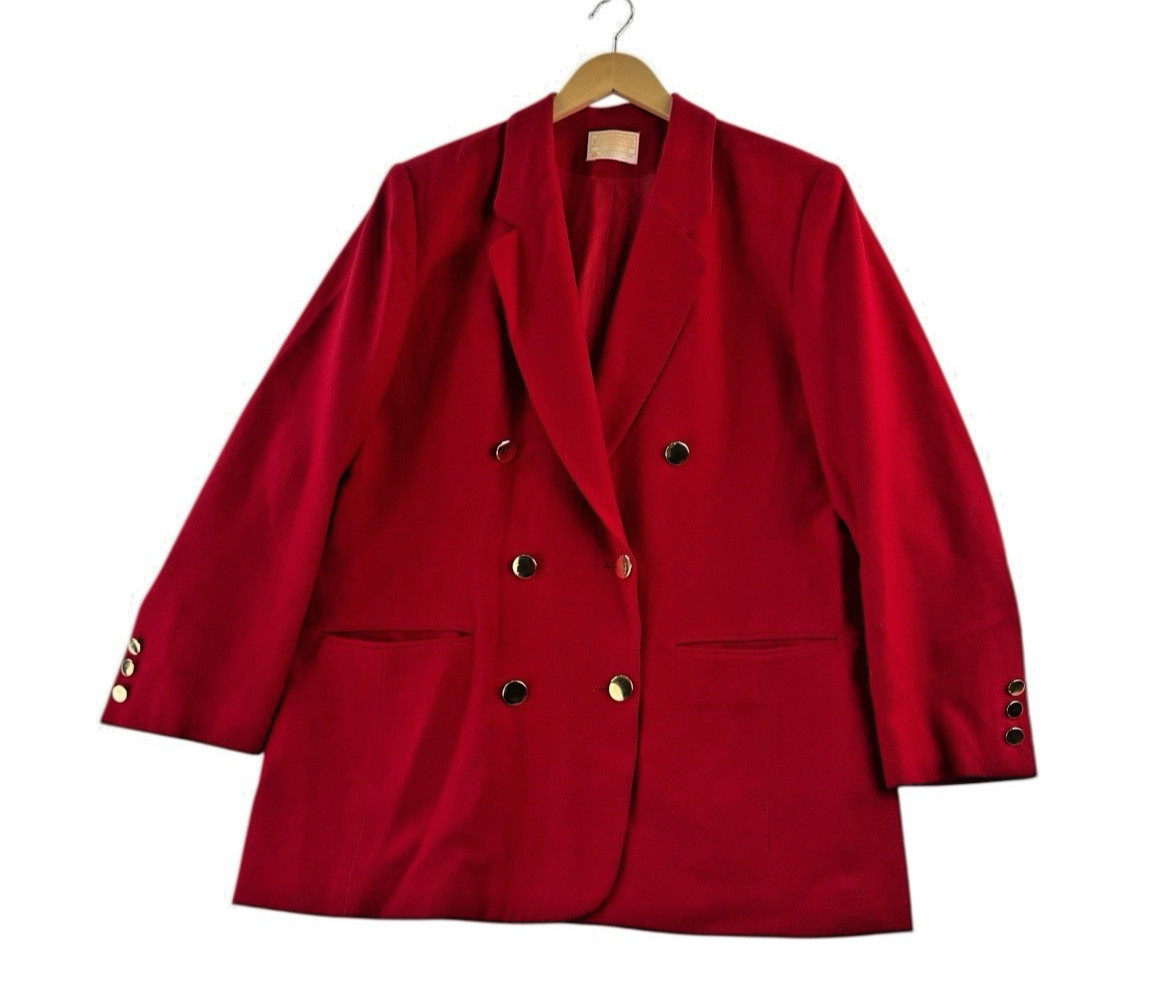 Pendleton Women's Red Wool Blazer Double Breasted… - image 1