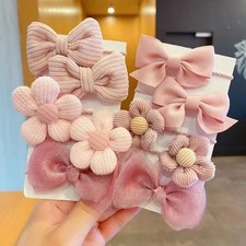 10 Pc Girls Hair Scrunchies Elastic Bands Ponytail Holder Kids Hair Accessories