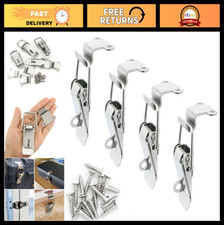 4PCS 90mm Right Angle Latch - Stainless Steel Tool Box Hood Locks, Spring Loaded