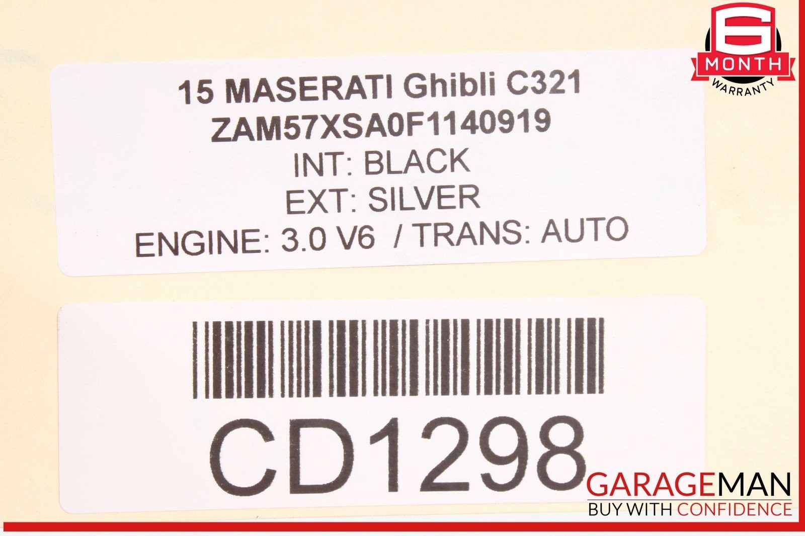 Maserati Ghibli 2014-2017 REAR+RIGHT Exhaust pipe