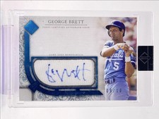 2024 Topps Transcendent George Brett Patch Auto Blue Royals /10 JERSEY MATCH