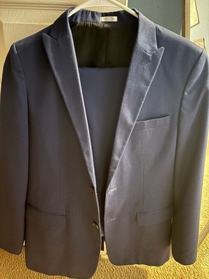 Calvin Klein Boys 2-Piece Suit Set Blue Blazer and Trousers Size 18