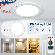 Rechargeable Motion Sensor Ceiling Light with Remote Wireless 3 Color LED Lights