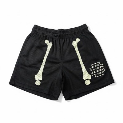 Eric Emanuel EE Basic Short Black Bones L Mesh Basketball Shorts