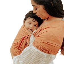 Baby Ring Sling Carrier, Soft Baby Wrap for Newborn to Toddler, Lightweight B...