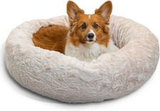 Best Friends by Sheri Original Calming Donut Dog Bed Medium 30 in Oyster