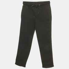 Emporio Armani Kids Black Cotton Knit Jogger Pants 5 Yrs