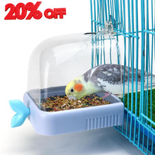 Bird Bath for Cage Bird Hanging Birdbath Toy Parakeet Caged Bathing