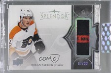 2017-18 Splendor Borderless Silver 7/22 Nolan Patrick (Unsigned) #BL-NP Auto 8tn
