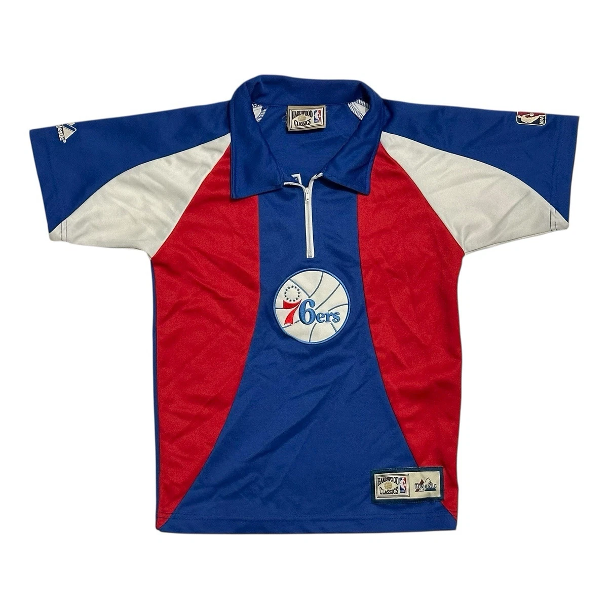 ネット通販 サイト MAJESTIC NBA 76ers ウォームアップシャツ XL
