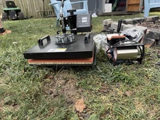 5 in 1 Digital Heat Press Machine for Printing on T-shirt Cap Mug Sublimation