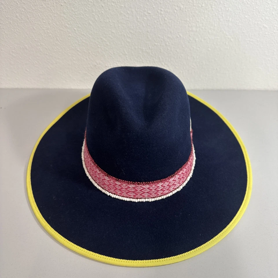 Fieltro de Lana Ala Ancha Azul Hampui Raro Serie Limitada De 100 Talla Grande Medicina Foto 2 de 4