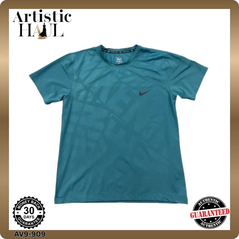 Nike Men's 2XL Teal Trail Dri-FIT T-Shirt Dri-FIT Sweat-Wicking