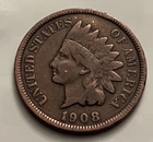 1908 indian head cent JC1662