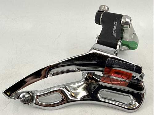 NOS Shimano Deore XT FD-M738 28.6mm Clamp-On Down Pull Front Derailleur