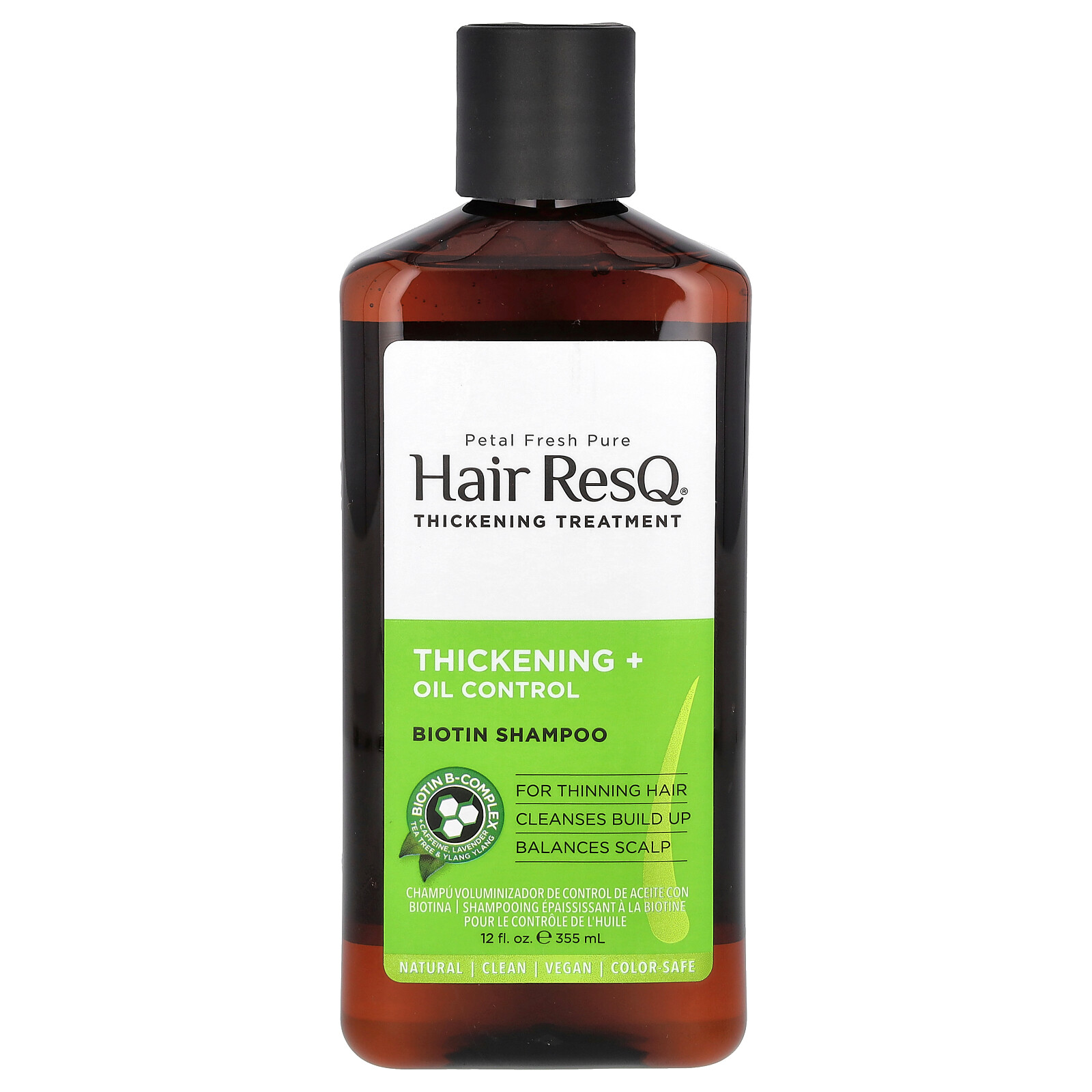 Hair ResQ , Biotin Shampoo, Thickening +  Oil Control, 12 fl oz (355 ml)