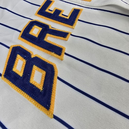 Vtg Milwaukee Brewers Baseball Jersey #7 JJ Hardy Youth XL Made in USA Majestic - Picture 4 of 15